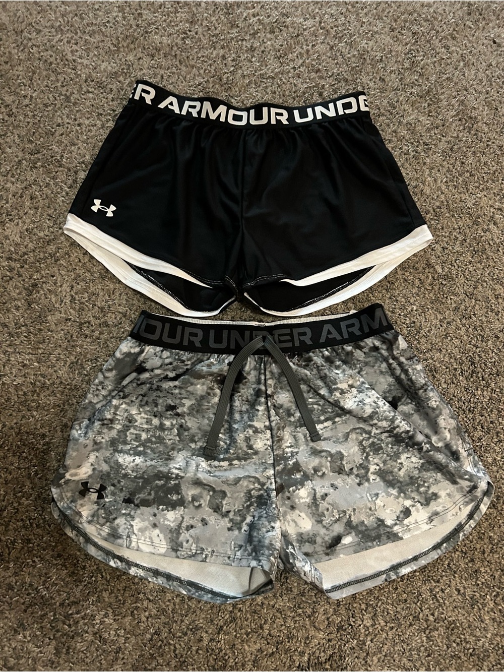 Under Armour Girls Athletic Shorts Bundle | Size L | 2 Pairs